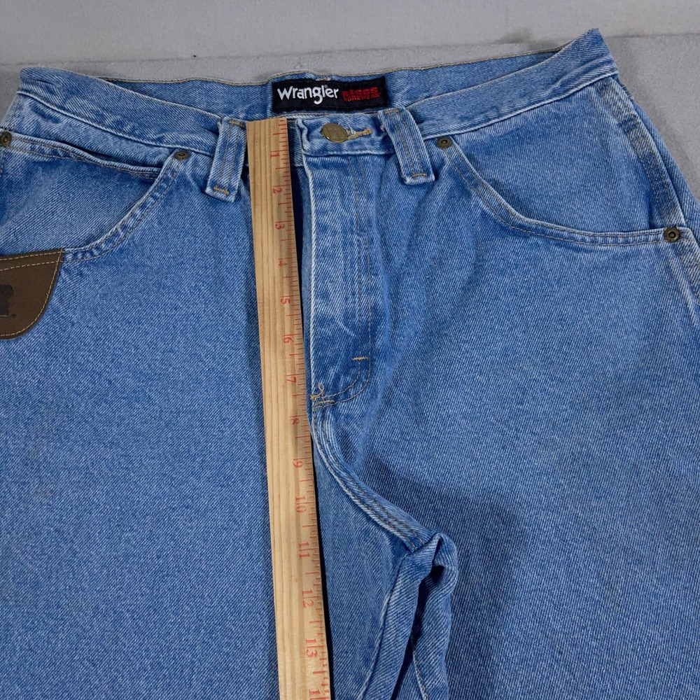 Wrangler Rugged Wear Jeans Men's 32x32 Denim Carpenter Utility Pants Light Wash - Picture 6 of 11